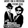 Naklejka NK003S - 50x68cm - Blues Brothers