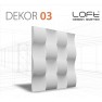 Loft System DEKOR 03 - Panel gipsowy 3D