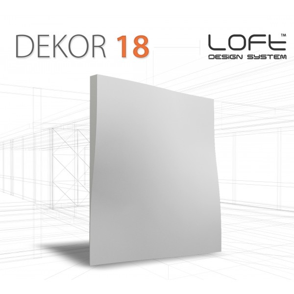 Loft System DEKOR 18 - Panel gipsowy 3D