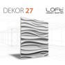 Loft System DEKOR 27 - Panel gipsowy 3D