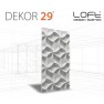 Loft System DEKOR 29 - Panel gipsowy 3D