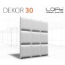 Loft System DEKOR 30 - Panel gipsowy 3D