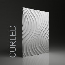 Dunes 11 CURLED - Panel gipsowy 3D 