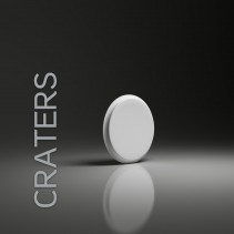 Panel gipsowy 3D CRATERS owalny kształ - model Dunes 14