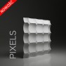 Dunes 17 PIXELS - Panel gipsowy 3D 