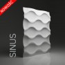 Dunes 20 SINUS - Panel gipsowy 3D 