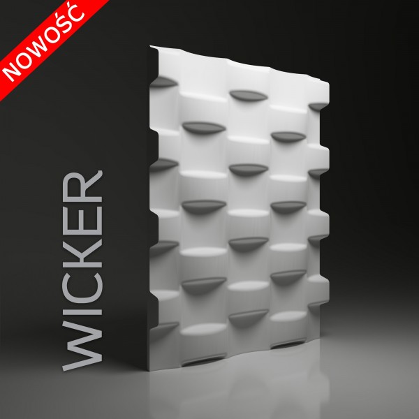 Dunes 24 WICKER - Panel gipsowy 3D 