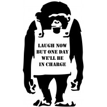 Naklejka NG001 - Monkey Laugh..