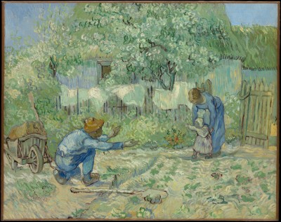 First Steps, after Millet - Vincent van Gogh