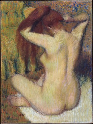 Woman Combing Her Hair - Edgar Degas